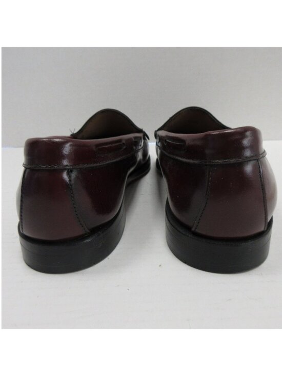 GH Bass Weejuns Shoes 11C Red Loafer Leather Kiltie Tassel Slip On* main image 7